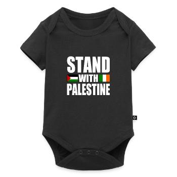 Stand with palestine - Body à manches courtes Premium Bébé - noir - Devant
