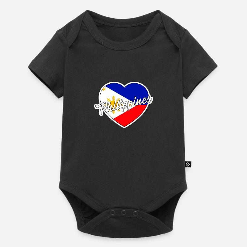 Philippinen - Baby Premium Kurzarmbody - Schwarz