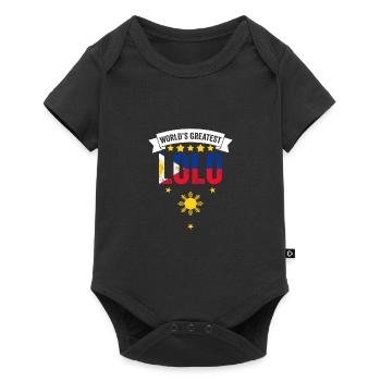 World's Greatest Lolo Awesome Pinoy Fan Filipino - Baby Premium short-sleeve bodysuit - black - Front