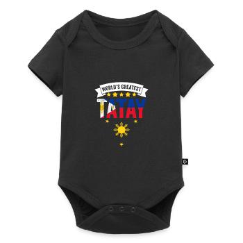 Awesome World’s Greatest Tatay For A Pinoy - Body à manches courtes Premium Bébé - noir - Devant
