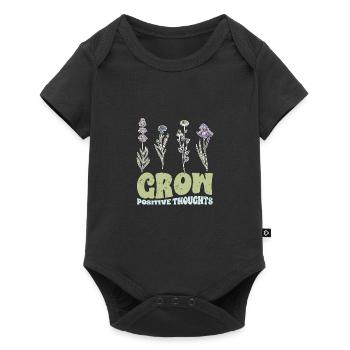Vintage Grow Positive Thoughts Plant Lover - Baby Premium short-sleeve bodysuit - black - Front
