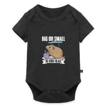 Be Kind To All Big Or Small Animals Awesome - Baby Premium short-sleeve bodysuit - black - Front
