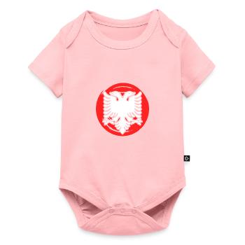 Double Headed Albanian Eagle Albanian Patriot - Baby Premium short-sleeve bodysuit - rose - Front