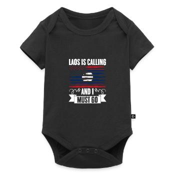Funny Laos Is Calling And I Must Go For A Laotian - Baby Premium short-sleeve bodysuit - black - Front