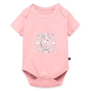 Easter Ostara Eostre Pagan Spring Hare - Baby Premium short-sleeve bodysuit - rose - Front