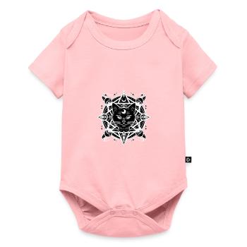 Easter Ostara Eostre Pagan Spring Hare - Baby Premium short-sleeve bodysuit - rose - Front
