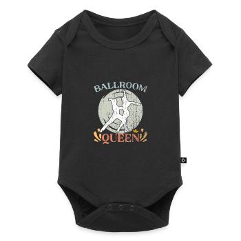 Reine de la salle de bal vintage pour danseuses de salon - Body à manches courtes Premium Bébé - noir - Devant