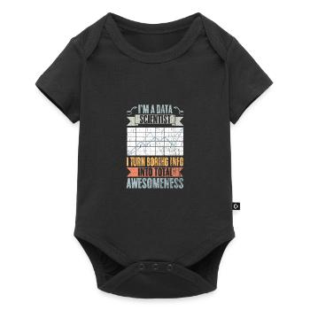 Retro Data Scientist Turn Boring Info Into Total - Baby Premium short-sleeve bodysuit - black - Front