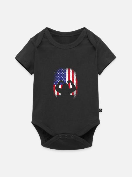 Orang Utan - Baby Premium Kurzarmbody - Schwarz