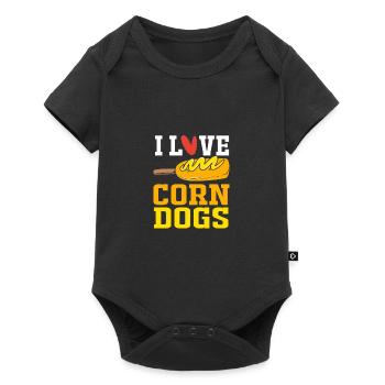 Hot Dog Snack - Baby Premium short-sleeve bodysuit - black - Front