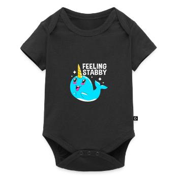 Narwhal - Baby Premium short-sleeve bodysuit - black - Front