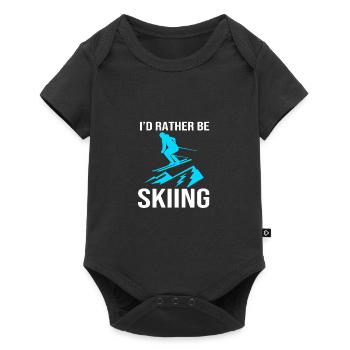 Ski Ski Holiday - Baby Premium short-sleeve bodysuit - black - Front