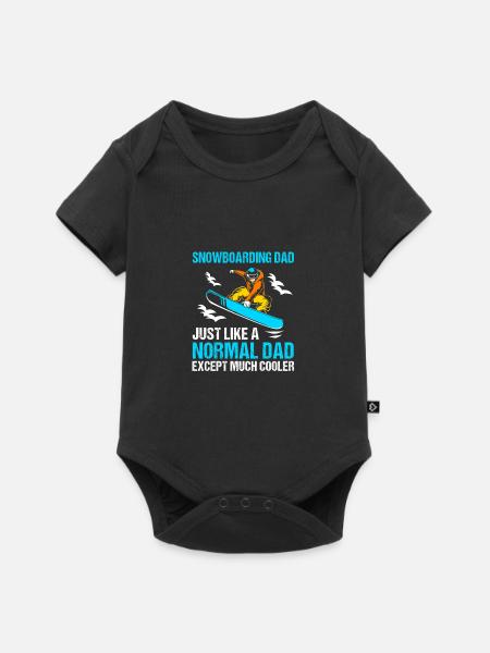 Snowboard Snowboarding Snowboardurlaub Snowboarder - Baby Premium Kurzarmbody - Schwarz