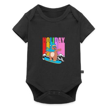 Snowboard Snowboard Vacances snowboard Snowboarders - Body à manches courtes Premium Bébé - noir - Devant