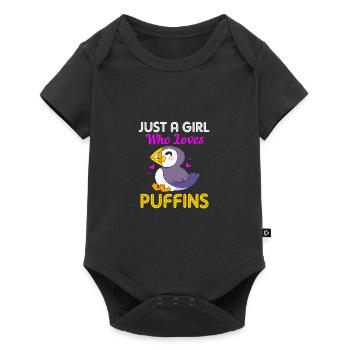 Papageientaucher Puffin - Baby Premium short-sleeve bodysuit - black - Front