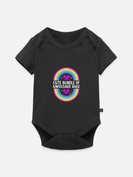 Pastell Gothic - Baby Premium Kurzarmbody - Schwarz