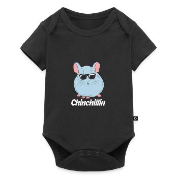 Chinchilla - Body à manches courtes Premium Bébé - noir - Devant