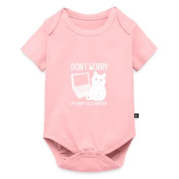 Tech Support - Baby Premium short-sleeve bodysuit - rose - Front