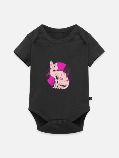Sphynx - Baby Premium Kurzarmbody - Schwarz