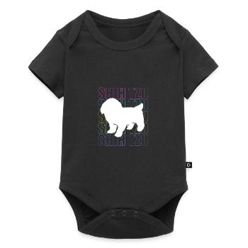 Shih Tzu - Baby Premium short-sleeve bodysuit - black - Front