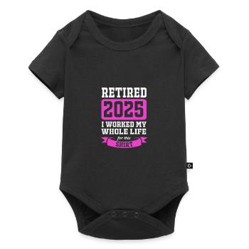 Retirement 2025 Pensioner Pension Pensioner - Baby Premium short-sleeve bodysuit - black - Front