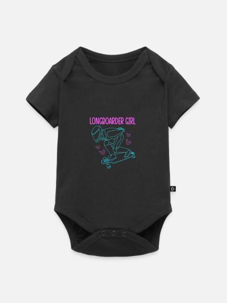 Longboard Longboarder Longboarding - Baby Premium Kurzarmbody - Schwarz