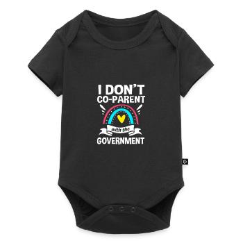 Crunchy Mom - Baby Premium short-sleeve bodysuit - black - Front