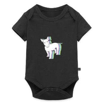 Bull terrier - Baby Premium short-sleeve bodysuit - black - Front