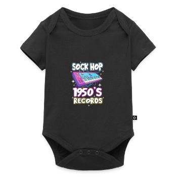 Chaussette Hop - Body à manches courtes Premium Bébé - noir - Devant