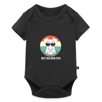 Zwergschnauzer - Baby Premium Kurzarmbody - Schwarz - Vorne