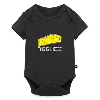 This is cheese - Baby Premium short-sleeve bodysuit - black - Front