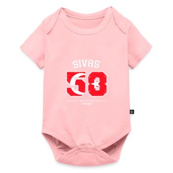 Sivas 58 Türkiye Rétro - Body à manches courtes Premium Bébé - rose - Devant