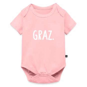 Graz Österreich Fancy - Baby Premium Kurzarmbody - Rosa - Vorne