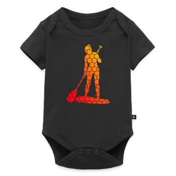 Standup Paddleboard Sup Femmes Hommes Standup Paddle - Body à manches courtes Premium Bébé - noir - Devant