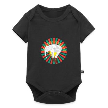 White elephant in the circus - Baby Premium short-sleeve bodysuit - black - Front