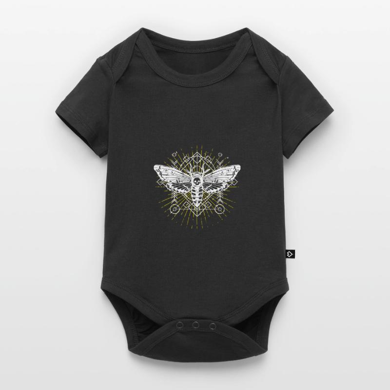 Moth Moth Moth Moon Phases Gothic Gift Idea Baby Premium short-sleeve bodysuit