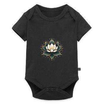 Fleur de lotus - Body à manches courtes Premium Bébé - noir - Devant