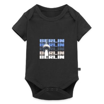 Tour de télévision de la capitale berlinoise - Body à manches courtes Premium Bébé - noir - Devant
