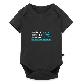 Sternzeichen Fische - Eigenschaften - Baby Premium Kurzarmbody - Schwarz - Vorne
