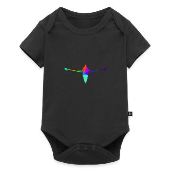 Kayak Rowing Canoe Rainbow Colors Sports - Baby Premium short-sleeve bodysuit - black - Front