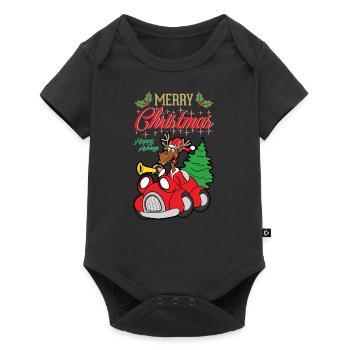 Noël - Body à manches courtes Premium Bébé - noir - Devant