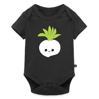 cute cute smiling bed, sweet smile beet mai - Baby Premium short-sleeve bodysuit - black - Front