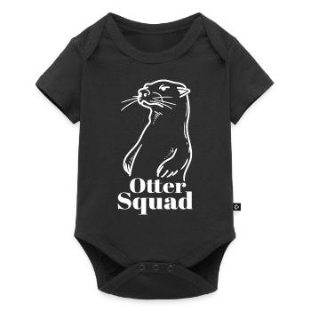Otter Squad Jolie loutre de mer - Body à manches courtes Premium Bébé - noir - Devant