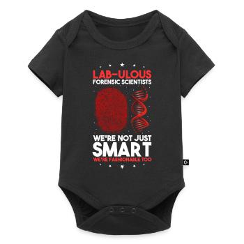 Forensische Kriminologie und Tatort-Ermittler - Baby Premium Kurzarmbody - Schwarz - Vorne