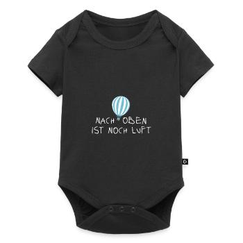 Nach oben ist noch Luft - Baby Premium Kurzarmbody - Schwarz - Vorne