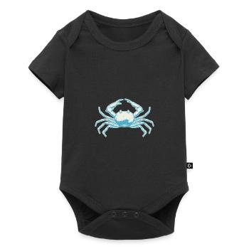 Krabbe - Baby Premium Kurzarmbody - Schwarz - Vorne