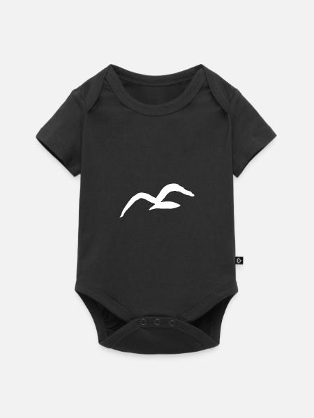 Möwe - Baby Premium Kurzarmbody - Schwarz