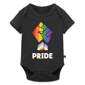 Pride Progress Proud Fist Design for Equality - Baby Premium short-sleeve bodysuit - black - Front
