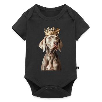 Weimaraner - Body à manches courtes Premium Bébé - noir - Devant