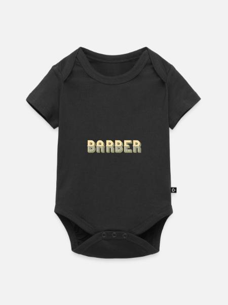 Barber - Baby Premium Kurzarmbody - Schwarz
